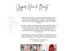 Tablet Screenshot of jaggershairandbeauty.com